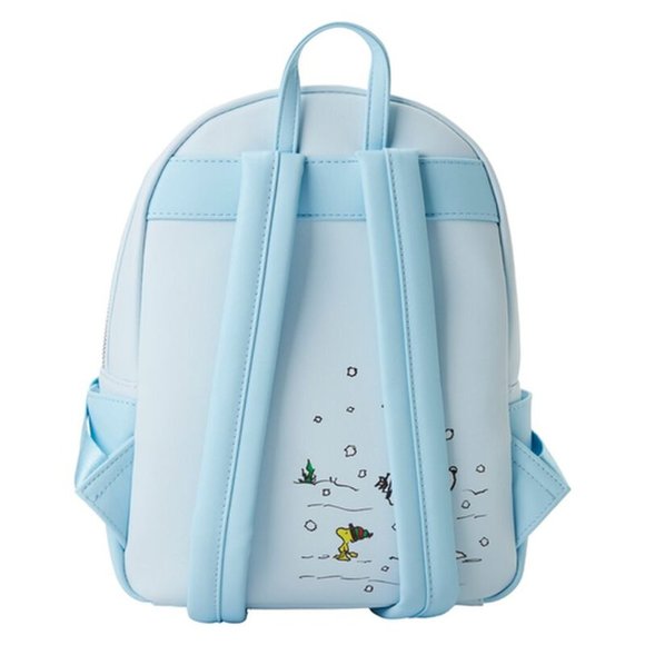 Brand New Loungefly Peanuts Charlie Brown Ice Skating Mini Backpack Snoopy